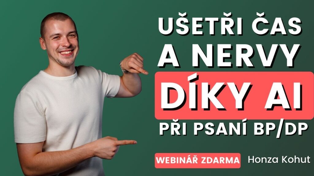 DIPLOMKY AI, BAKALÁŘKA AI, JAK PSÁT DIPLOMKU S A, jak si pomoct při psaní s AI