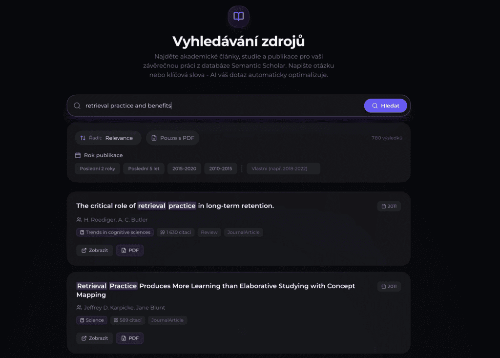 vyhledávač zdrojů v Kontextě