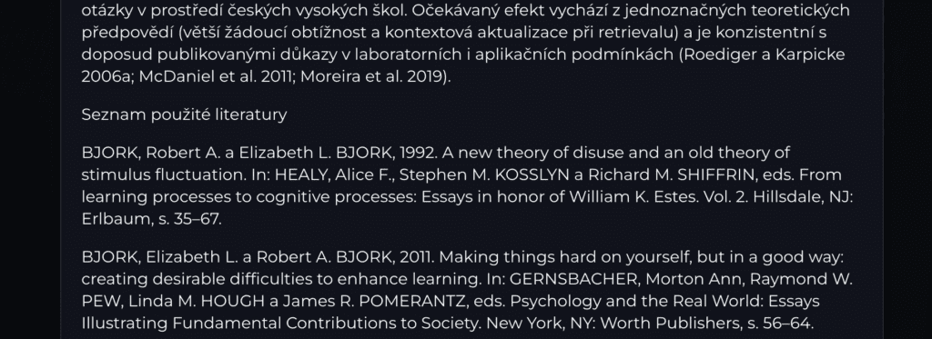 citace v kontextě